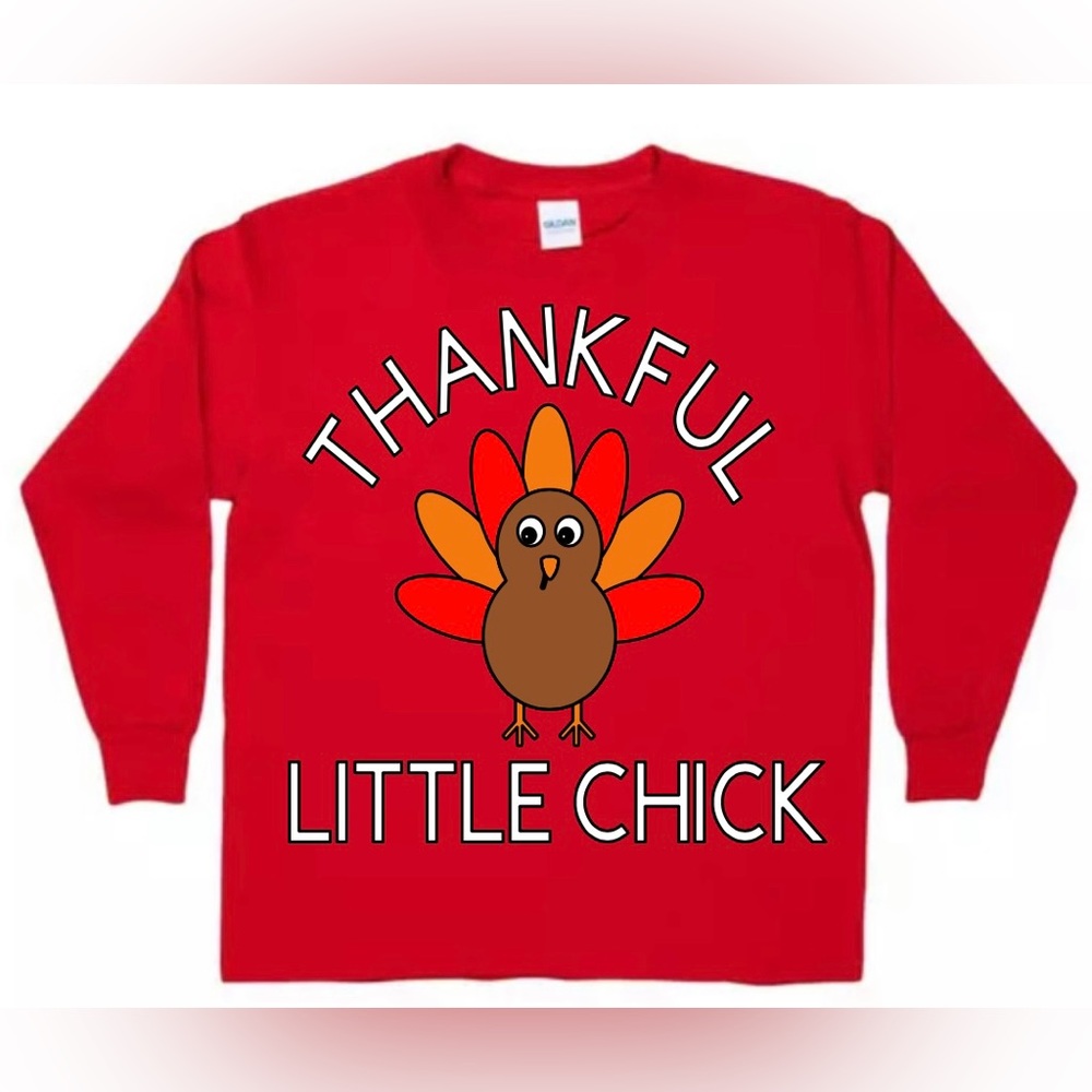 Cute Thanksgiving Themed Girls Shirt